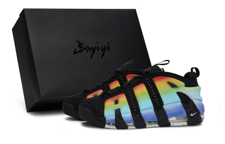 Nike Nike Air More Uptempo 811 Manufacturing, Dawn Rainbow, Special Shoe Box Slip Resistant Abrasion Resistant Low top