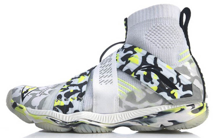 Li-Ning Li Ning Ranger 4 Fabric Slip Resistant Support Slip Resistant Support High top Badminton Shoes Women's White