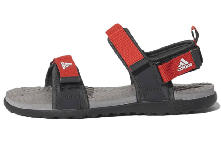 Adidas Adidas Abrasion Resistant One Strap Sandals Men's Black Red