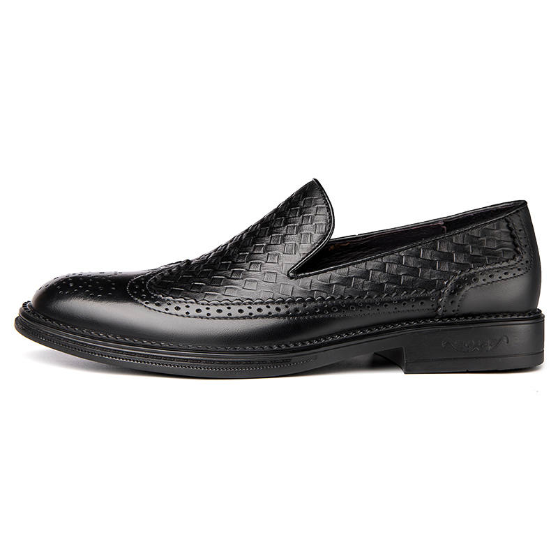 PAIBLOKS Top Grain Cow Leather Men's Casual Shoes Men's