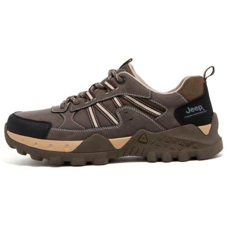 Jeep Abrasion Resistant Low top Hiking Shoes Men's Coffee
