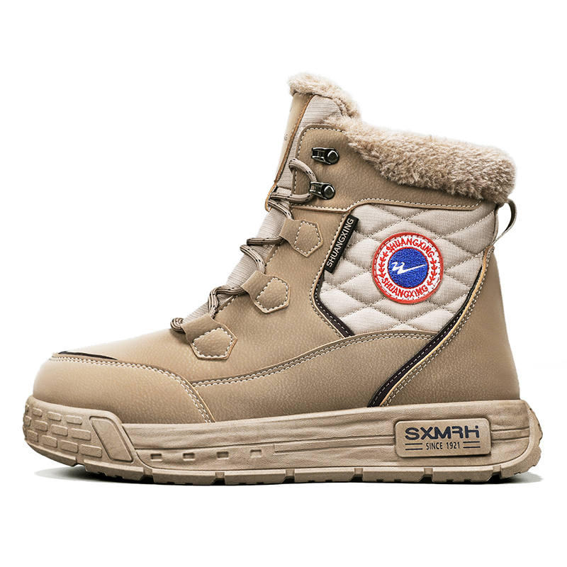 Binary Binary Thermal Abrasion Resistant Height Increasing Short Combat Boots Men's Khaki