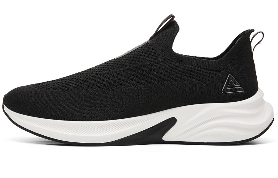 PEAK Taichi Cushioning Rebound Abrasion Resistant Slip Resistant Low top Walking Shoes Men's Black Ivory