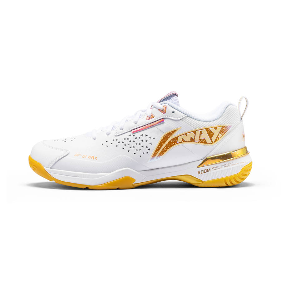 Li-Ning Li Ning Blade Max Breathable Low top Badminton Shoes Unisex White Orange