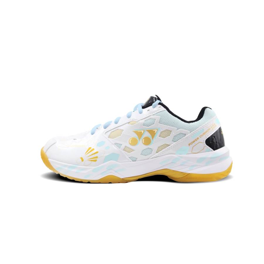 YONEX Power Cushion Abrasion Resistant Cushioning Low top Badminton Shoes Unisex Yellow White