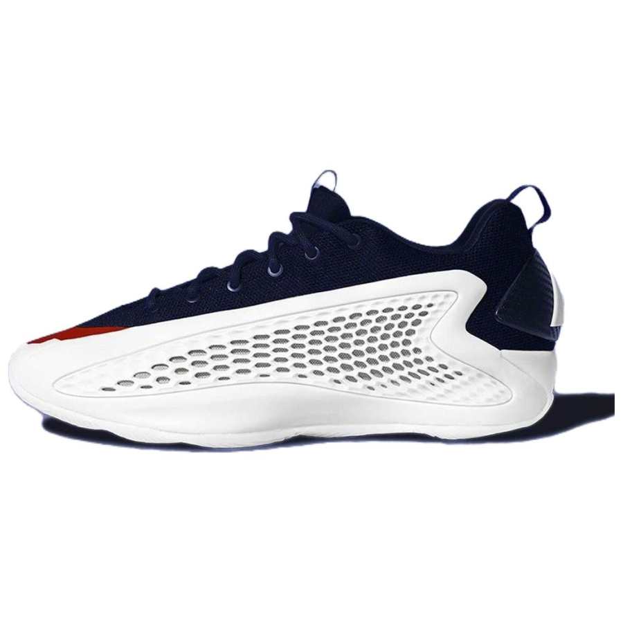 Adidas Adidas A.E. 1 'USA' Cushioning Slip Resistant Abrasion Resistant Low top Basketball Shoes Men's White Black