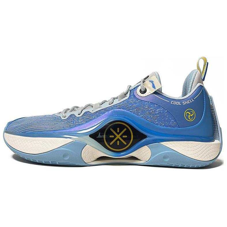 Li-Ning Li Ning Shadow 5 Cushioning Slip Resistant Low top Basketball Shoes Men's Blue