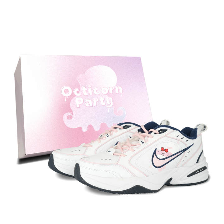 Nike Nike Air Monarch 4 Chunky Sneakers Unisex Low Top White/Pink/Blue
