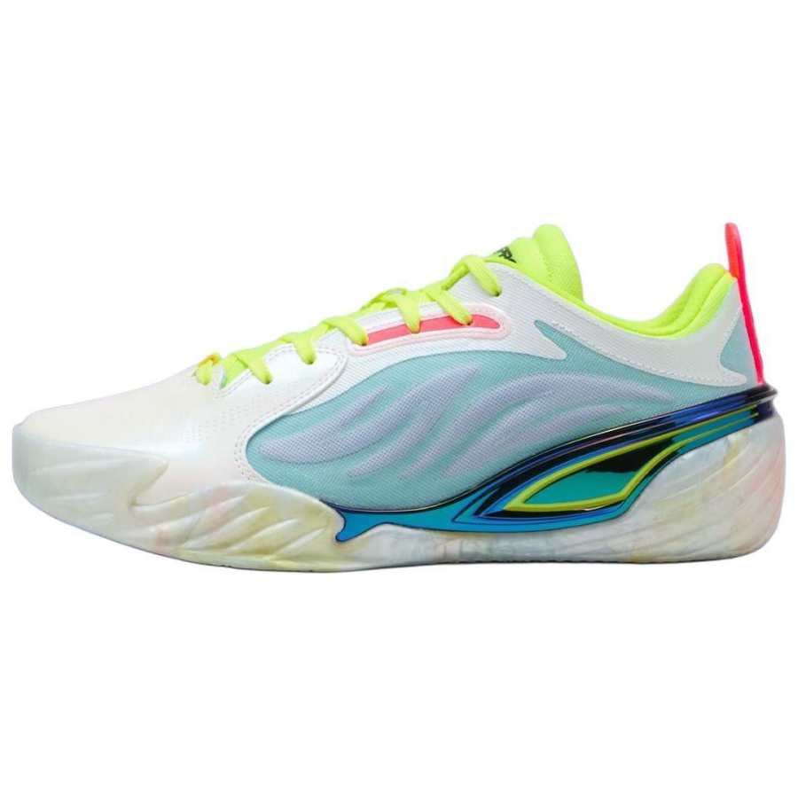 PUMA All Pro Nitro Low top Basketball Shoes Men's White
