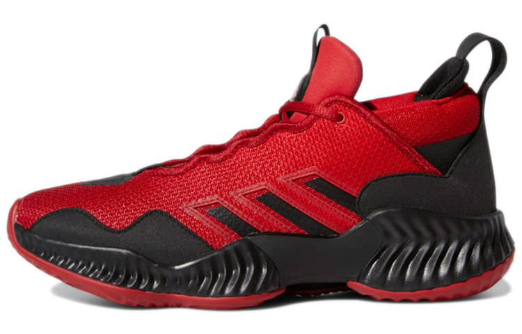 Adidas Adidas Court Vision 3 Wear Resistant Retro Basketball Shoes Red Black Unisex 'Red Black'
