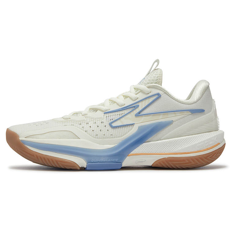 361° BIG3 6.0 Cushioning Slip Resistant Abrasion Resistant Coverage Low top Basketball Shoes Men's White Blue