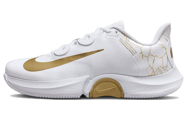 Nike Nike X Naomi Osaka Court Air Zoom Gp Turbo 'White Metallic Gold' Women's