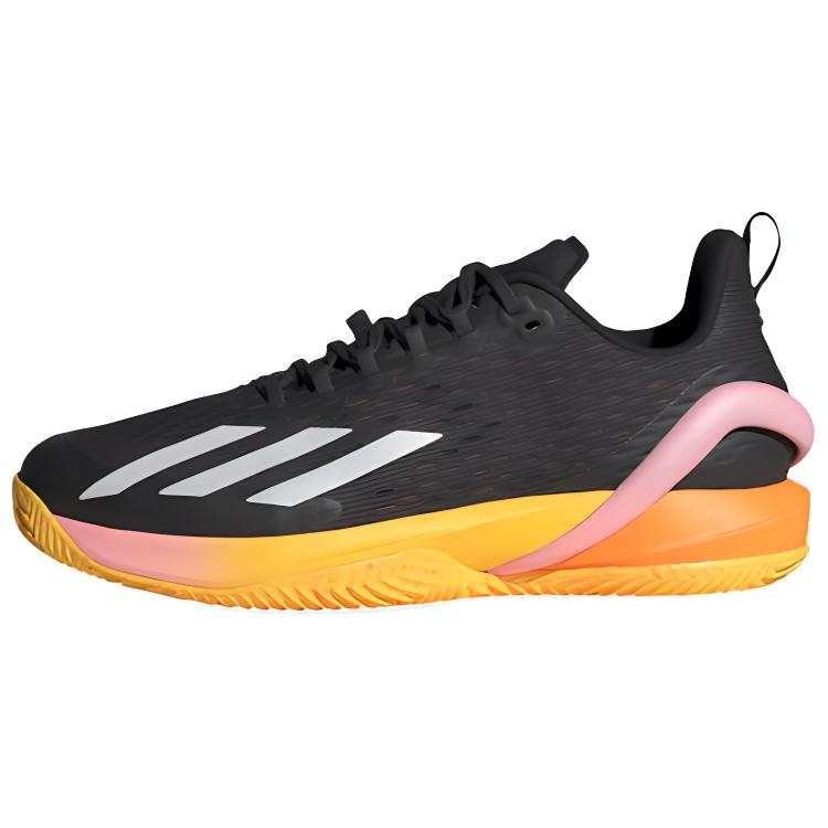 Adidas Adidas Adizero Cybersonic Soft And Comfortable Abrasion Resistant Slip Resistant Low top Tennis Shoes Men's Black