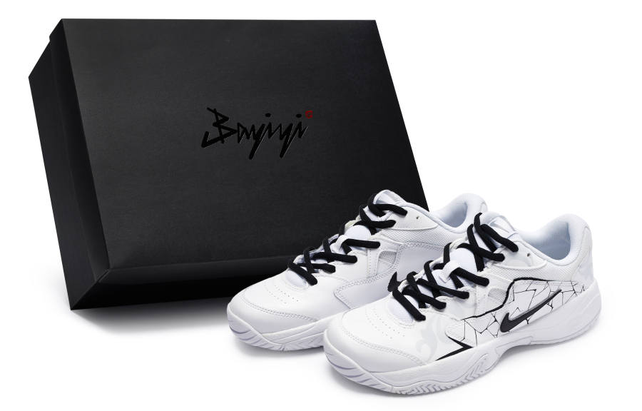 Nike Nike Court Lite 2 811 Manufacturing, Ice Crack, Special Shoe Box Low top Tennis Shoes Women's White Black