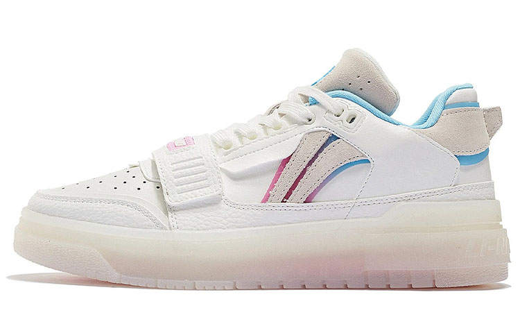 Li-Ning Li Ning Rookie Slip Resistant Cushioning Abrasion Resistant Low top Basketball Shoes Ecru
