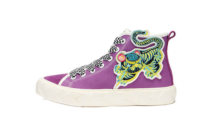ISTEP High top Canvas Shoes Women's Purple