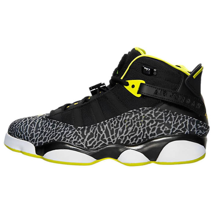 Jordan Jordan Air Jordan 6 Rings 'Venom Green' Cushioning Abrasion Resistant Cushioning, Wear Resistant Mid top