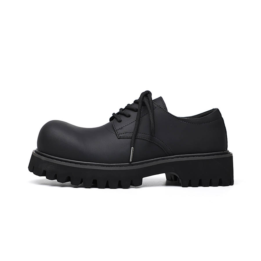 Angelmix Angelmi Nubuck Derby Shoes Unisex Black