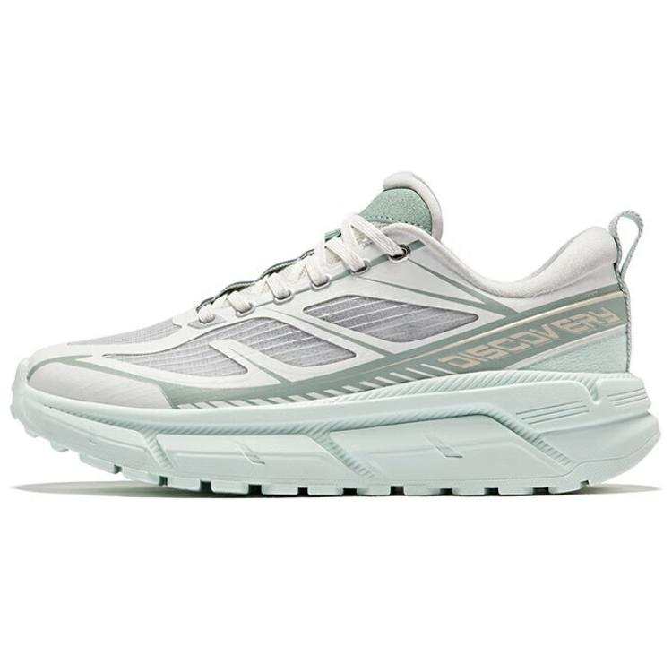 Erke Slip Resistant And Abrasion Resistant Coverage Low top Chunky Sneakers Women's White Green Gray