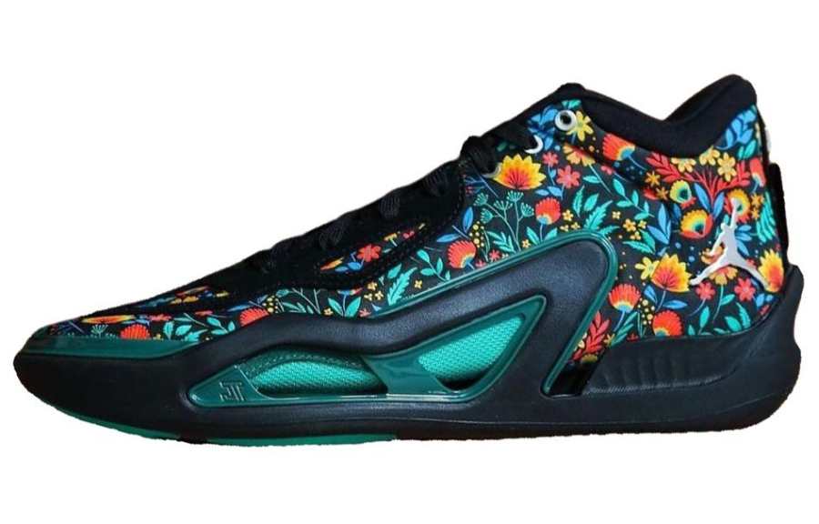 Jordan Jordan Tatum 1 'Welcom To The Garden' PE Abrasion Resistant Low top Basketball Shoes Men's Black Green Orange
