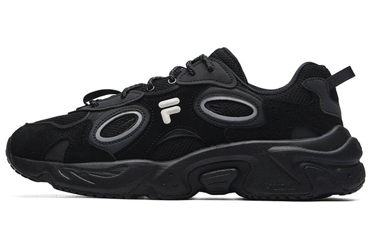 FILA FUSION Raccoon Sneakers 'Black White Grey' Women's