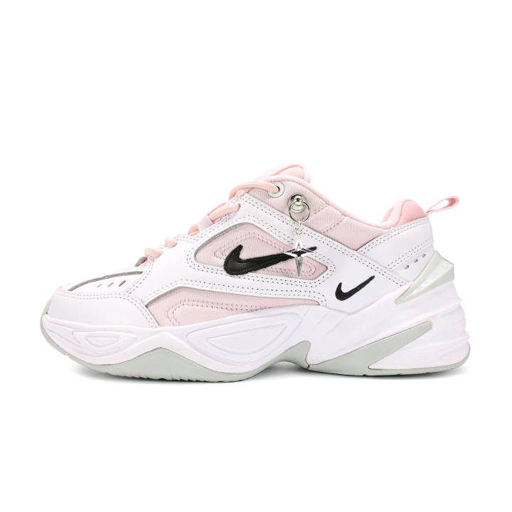 Nike Nike M2K Tekno Slip Resistant Slip Resistant Low top Chunky Sneakers Women's Pink White