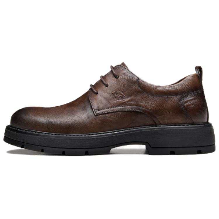 CAMEL CAMEL Casual Leather Shoes Men's Low Top Brown, Black