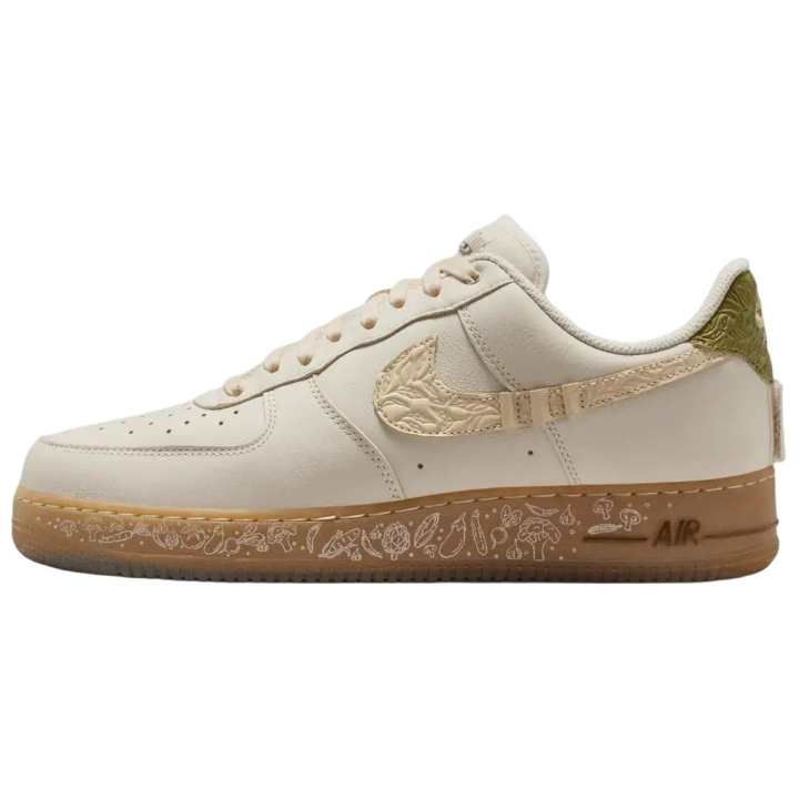 Nike Nike Air Force 1 Leather Cushioning Skateboard Shoes Unisex White