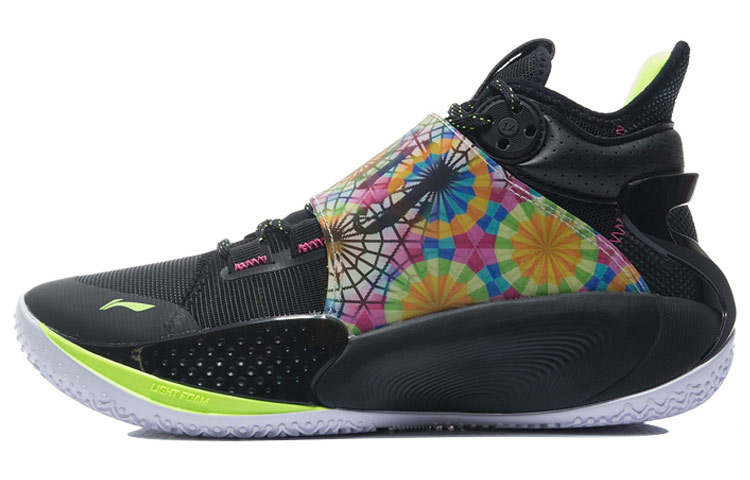 Li-Ning Li Ning SONIC 9 Notre Dame De Paris Rebound And Wear resistant Mid top Basketball Shoes Men's Black