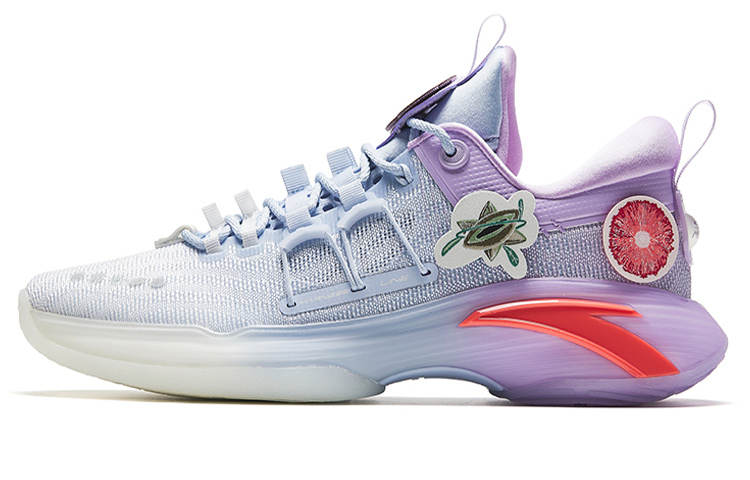 Anta ZUP Harvest Cushioning Slip Resistant Abrasion Resistant Low top Basketball Shoes Men's Purple