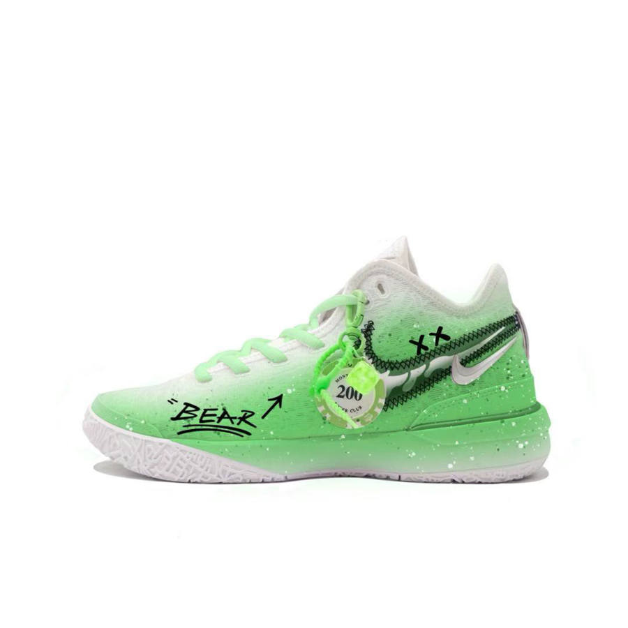 Nike Nike LeBron NXXT Gen Zoom LeBron NXXT Gen Slip Resistant Abrasion Resistant Low top Basketball Shoes Men's Green White