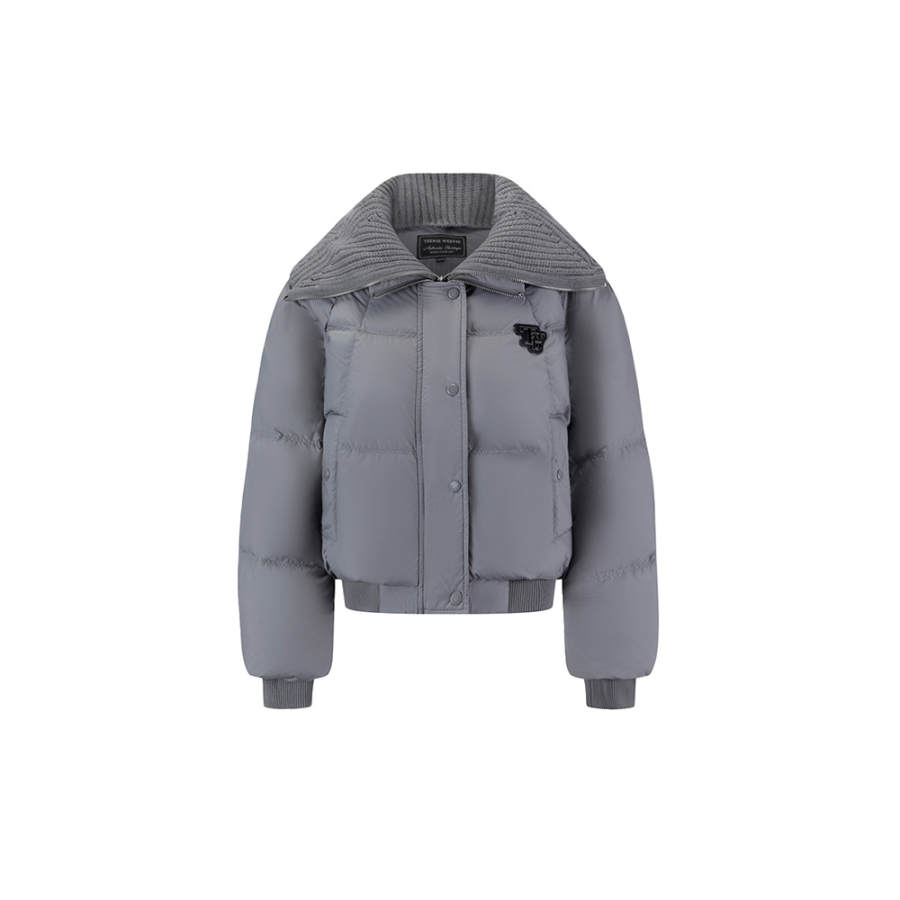 Teenie Weenie Down Jacket Women's Texture Gray