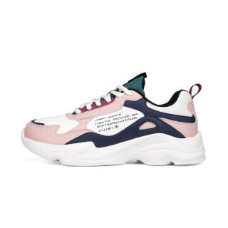 XTEP Cushioning Low top Chunky Sneakers Women's White Pink Blue