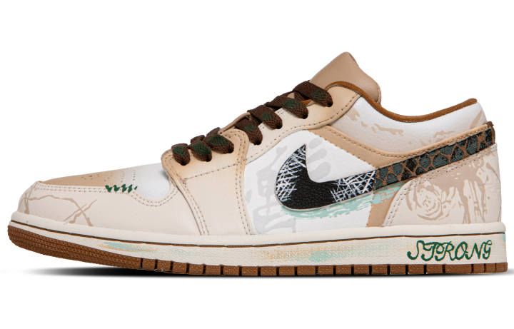 Jordan Jordan Air Jordan 1 Low Glow Of Prayer Abrasion Resistant Breathable Abrasion Resistant Breathable Low top
