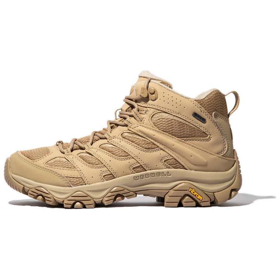 MERRELL MOAB 3 Slip Resistant Abrasion Resistant Mid top Hiking Shoes Men's Beige