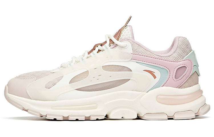 ANTA Chunky Sneakers Women's Low Top Lotus Gray/Ivory White/Smoke Purple