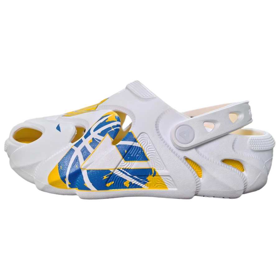 PEAK Taichi Kunpeng EVA Clogs Unisex White/Colorful Blue/Orange Yellow Mismatched Color