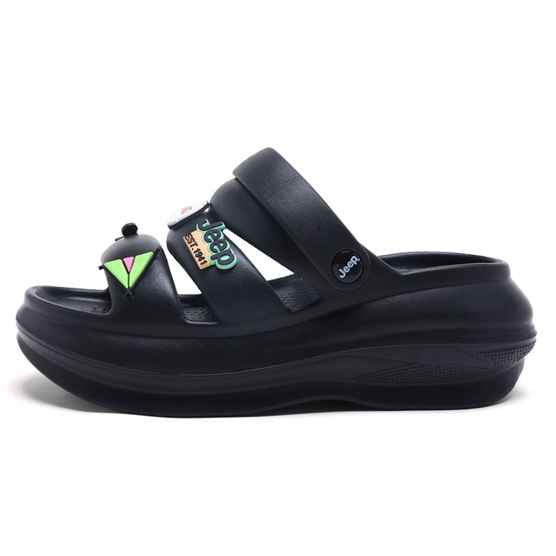 Jeep EVA Fashion Trend Beach Sandals Women's Black