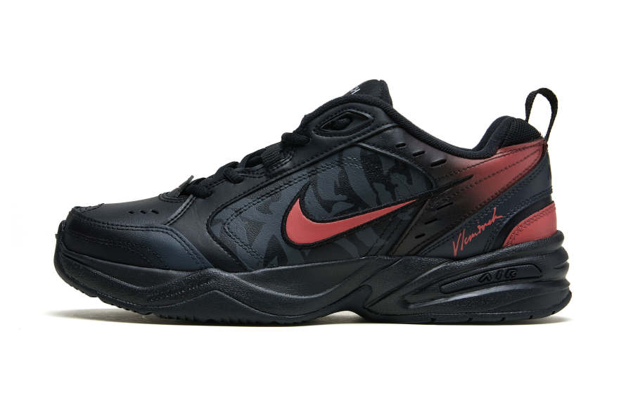 Nike Nike Air Monarch 4 Vintage Classic Low top Chunky Sneakers Unisex Black Red