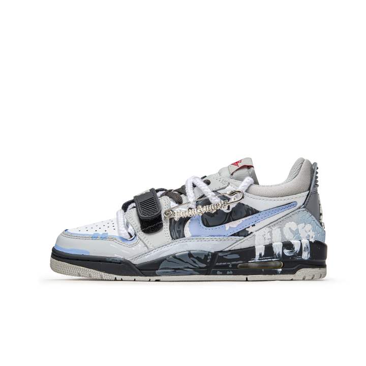 Jordan Jordan Legacy 312 ADCDAVINCI Custom, Future Vision Cushioning Slip Resistant Cushioning Slip Resistant Low top