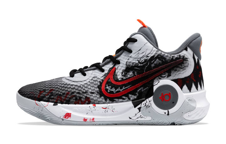 Nike Nike KD Trey 5 IX Cushioning, Wear Resistant Mid top Basketball Shoes Unisex Black Red