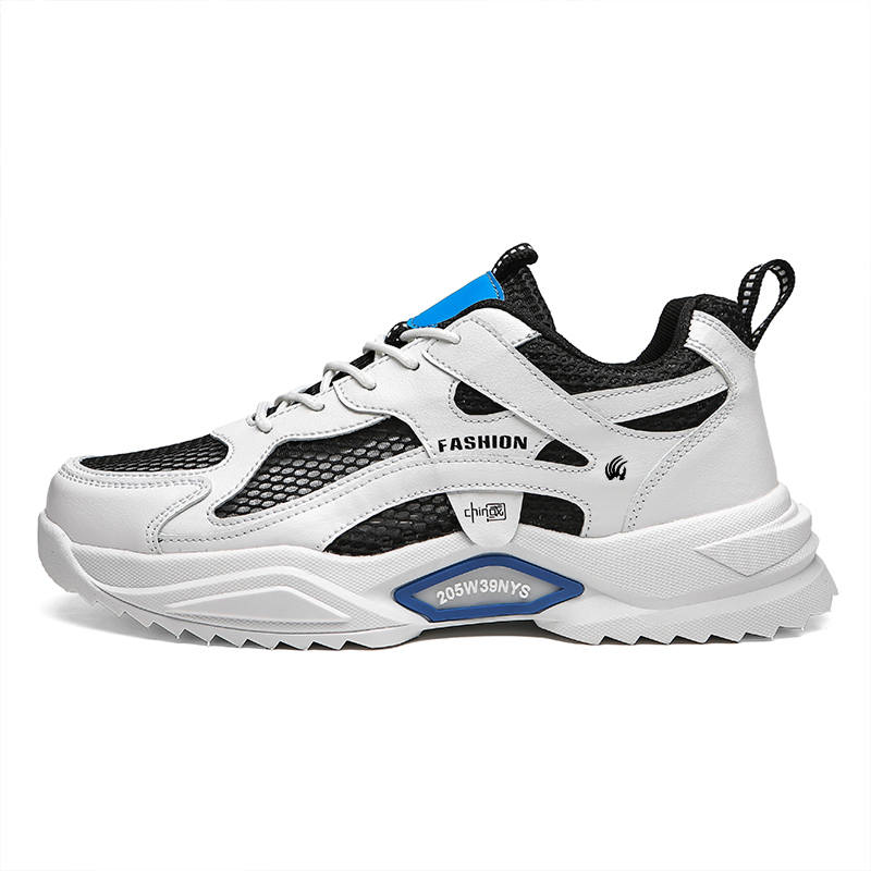 SHOUZHAO Leather Abrasion Resistant Breathable Low top Chunky Sneakers Unisex