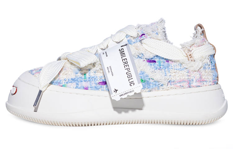 SMILEREPUBLIC Open Ended Smiling Collection Slip Resistant, Abrasion Resistant, Height Increasing Low top Canvas Shoes