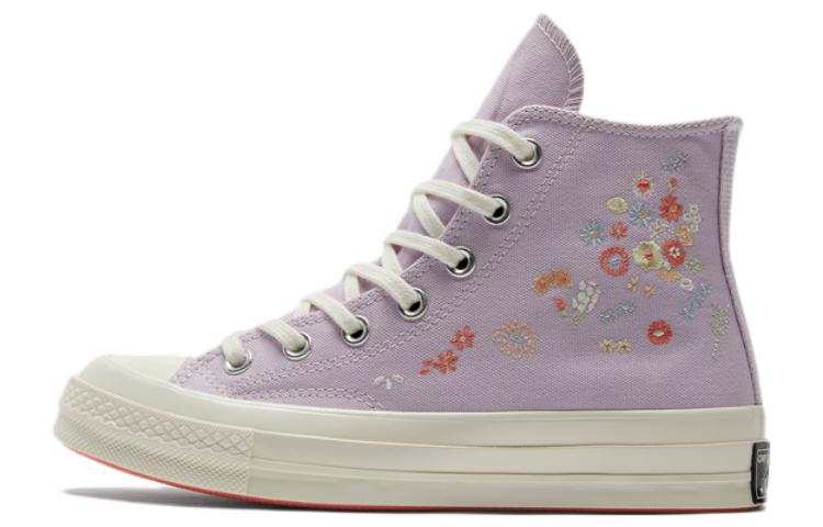 Converse Chuck 70 Wmns Converse High 'Embroidered Floral Print - Pale Amethyst' Women's