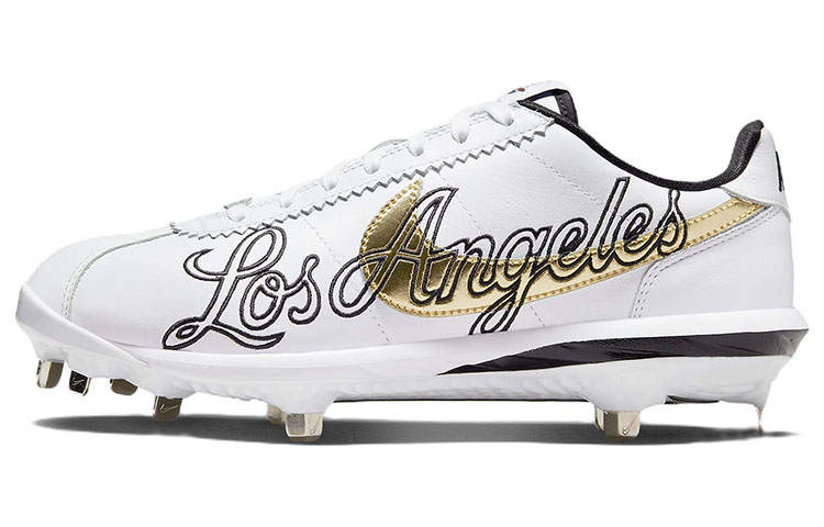 Nike Nike Cortez Lunar Cortez Baseball Leather Cushioning Slip Resistant Abrasion Resistant Low top Training Shoes Men's