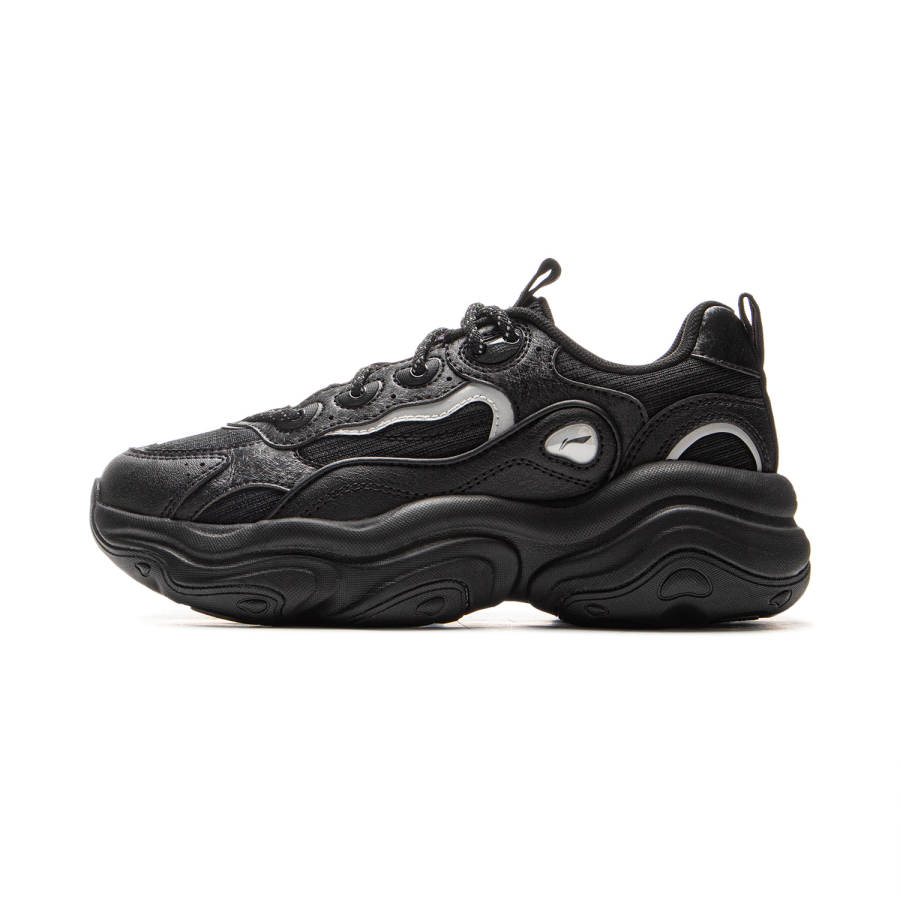 Li-Ning Li Ning Honey Cushioning Slip Resistant Abrasion Resistant Support Height Increasing Low top Chunky Sneakers Women's