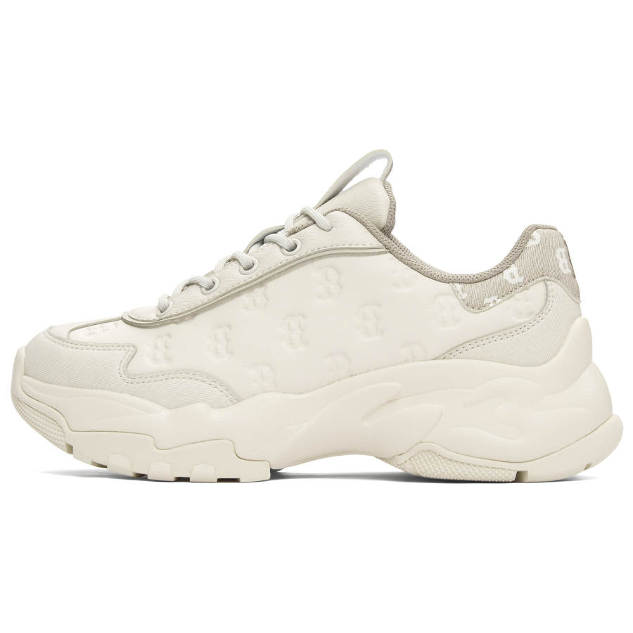 MLB MLB Big Ball Chunky Height Increasing Chunky Sneakers Unisex Beige Yellow