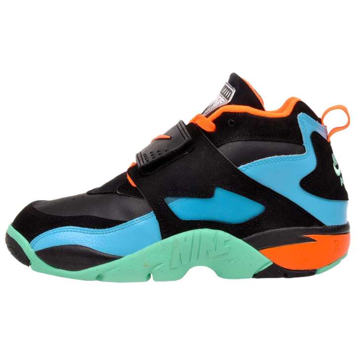 Nike Nike Air Diamond Turf 2 Abrasion Resistant Mid top Basketball Shoes Women's Black Blue Green