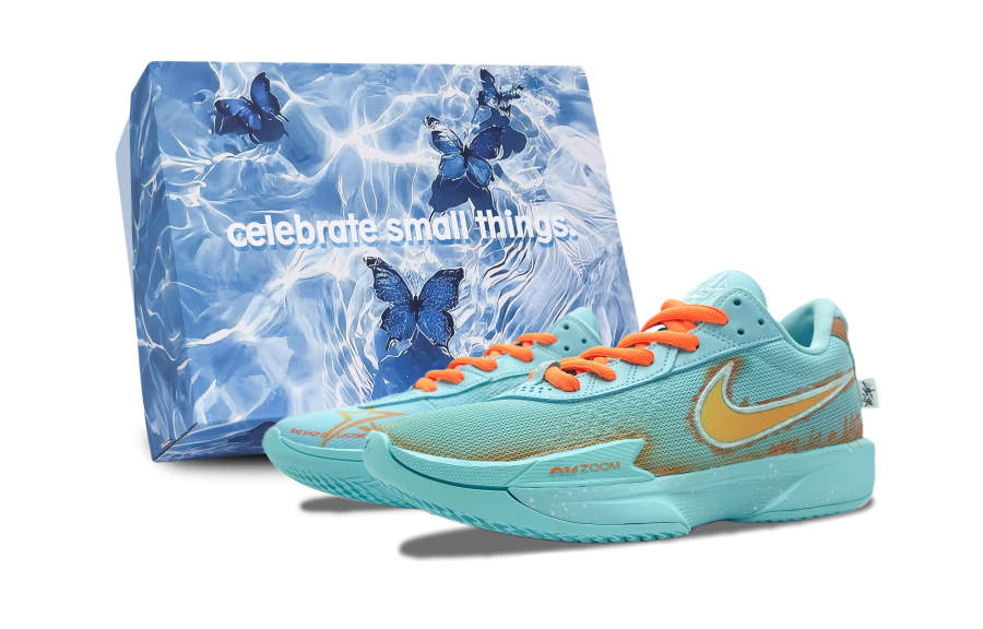 Nike Nike Air Zoom G.T. Cut Academy Cushioning, Wear Resistant Low top Basketball Shoes Unisex Blue Orange
