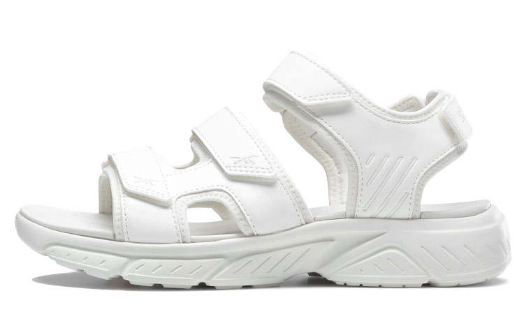 Reebok Hyperium Sandal Velcro Open Toe Flat Heel Sports White Sandals